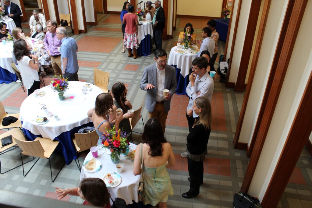 Graduating seniors, family, and Hart faculty and staff mingle at our 2023 commencement breakfast.