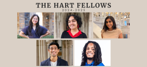 Hart Fellowship 2024-2025 Banner depicting headshots of the five new fellows